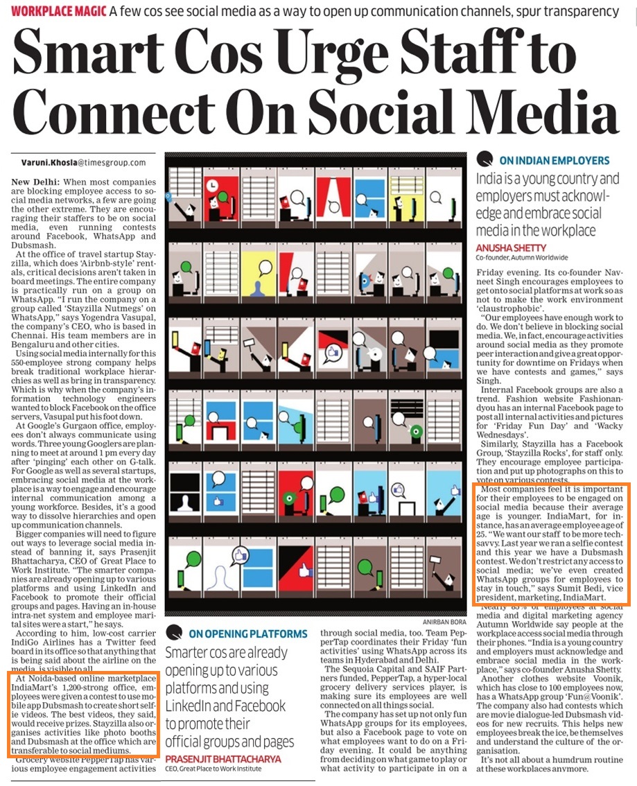 Economic Times - IndiaMART-30 June, 2015