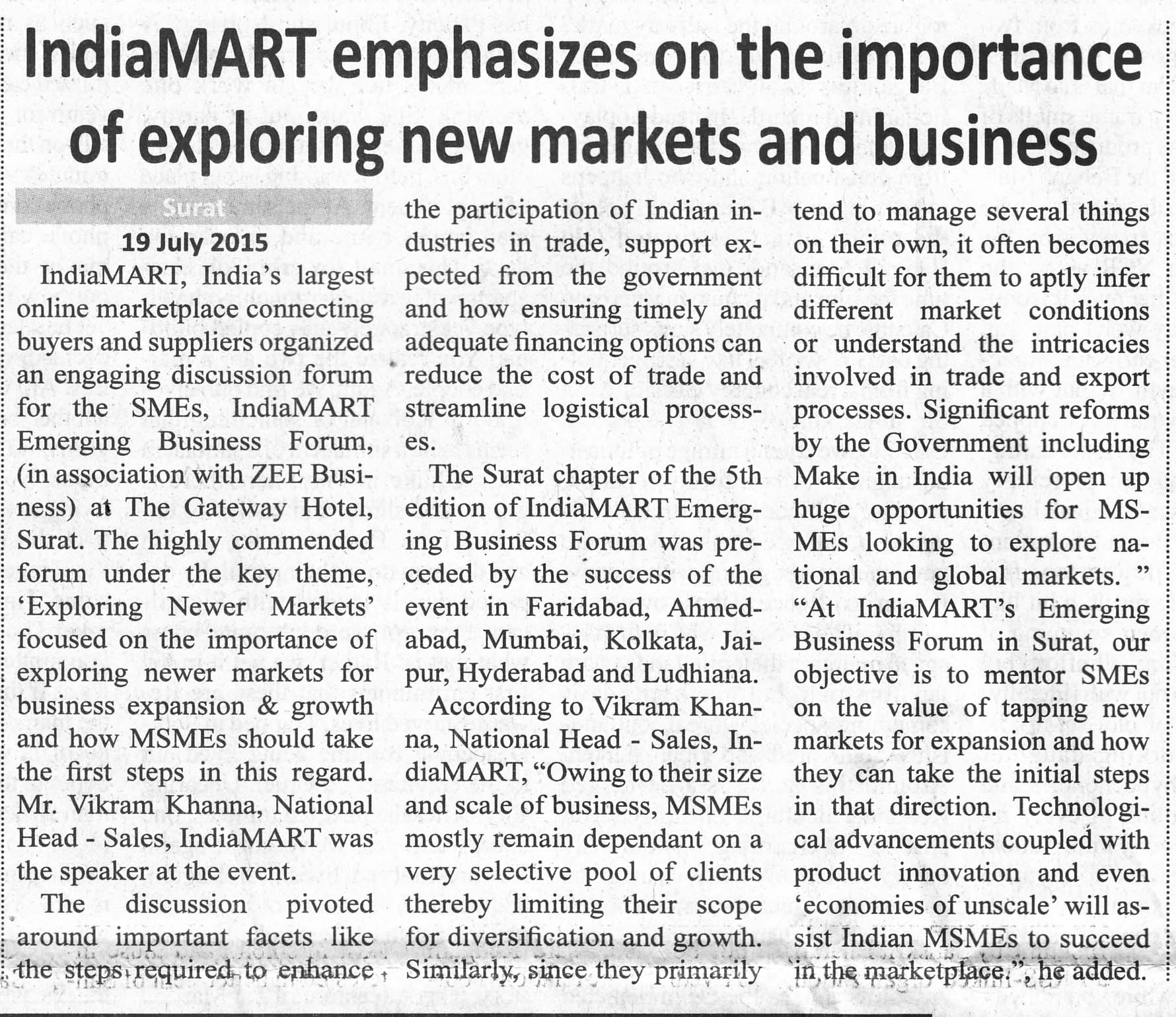 The National Dawn_Surat_IndiaMART.com - EBF_20.07.15_Pg03